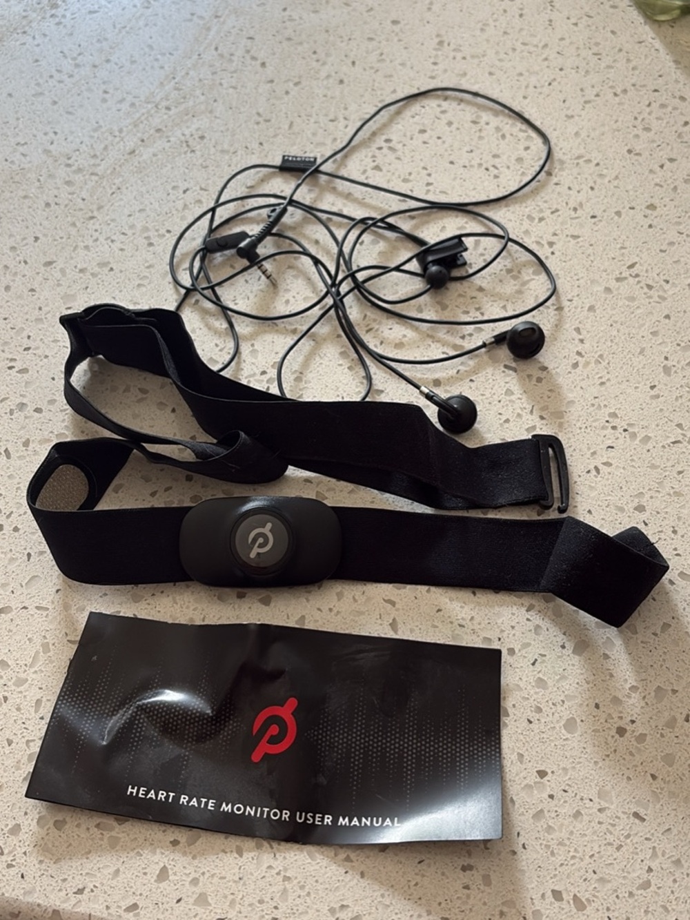 Peloton Black Heart Rate Chest Strap with Sensor Pod